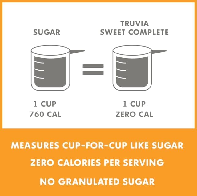 Truvia Sweet Complete Zero-Calorie Granulated All-Purpose Stevia Leaf Sweetener, 32 oz Bag