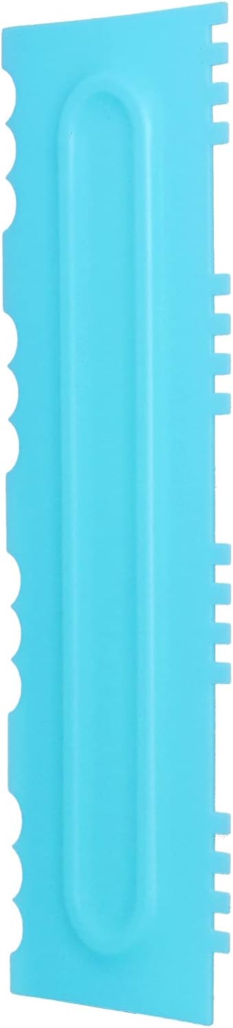 EVGATSAUTO DIY Cream Scraper Combs Fondant Cake Pattern Modeling Tool, Cake Decorating Comb for Home Kitchen Bakery
