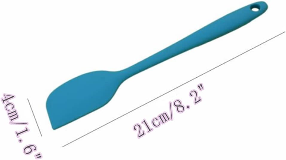 8 Piece Heat Resistant Silicone Spatula Set | Non Stick Rubber Spatula Kitchen Utensils for Cooking,Baking,and Mixing,Multicolor