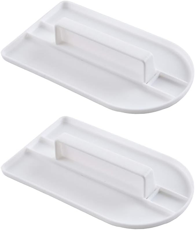 GSHLLO 2 PCS Plastic Fondant Icing Smoother Polisher Icing Scraper Paddle Tool for Cake Decoration