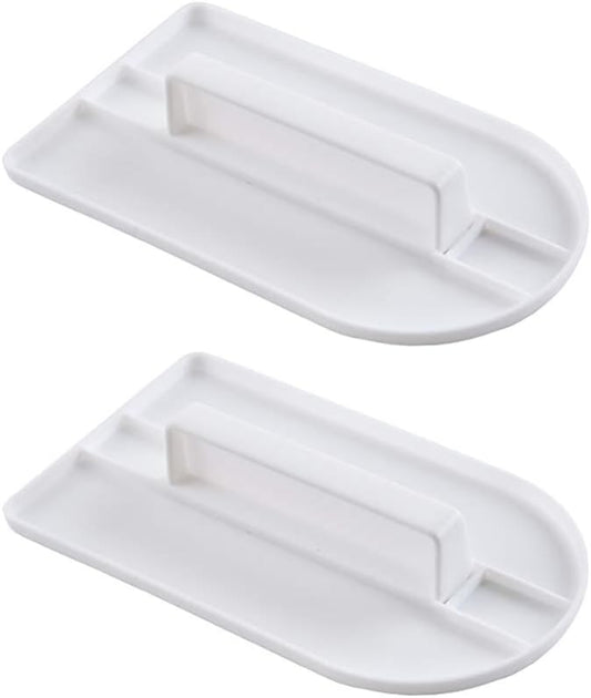 GSHLLO 2 PCS Plastic Fondant Icing Smoother Polisher Icing Scraper Paddle Tool for Cake Decoration