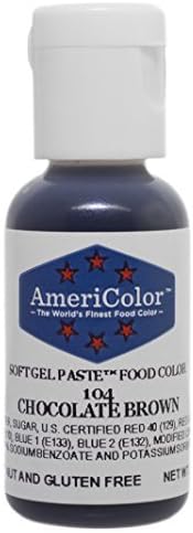 Americolor Soft Gel Paste Food Coloring, Chocolate Brown Net WT. .75oz