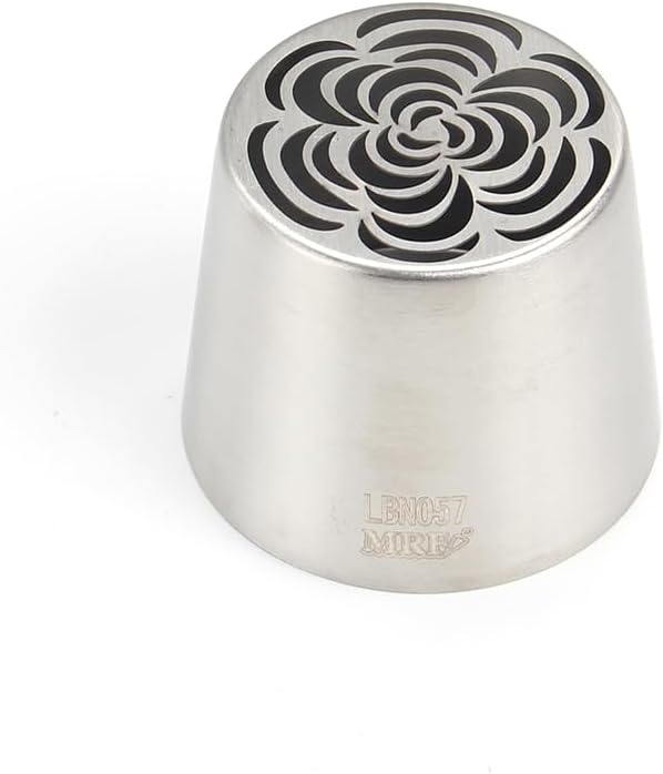 1 Piece Stainless Steel Extra Large Russian Flower Icing Tips,Cake Decorating Piping Nozzles for Cupcakes Bouquet,Pastry Frosting Russian Piping Tips,Flower Frosting Nozzles for Decorating