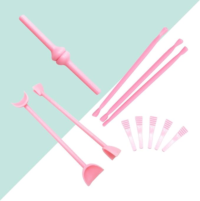 Ciieeo Fondant Cake Carving Tools Set 11-Piece Including Eye Mold for Detailed Cake Decorating and Layer Cutting Small Sculpting Kit 5.11In
