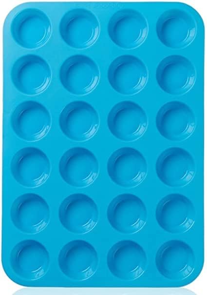 Silicone Muffin Pan Mini 24 Cups | Cupcake Pan