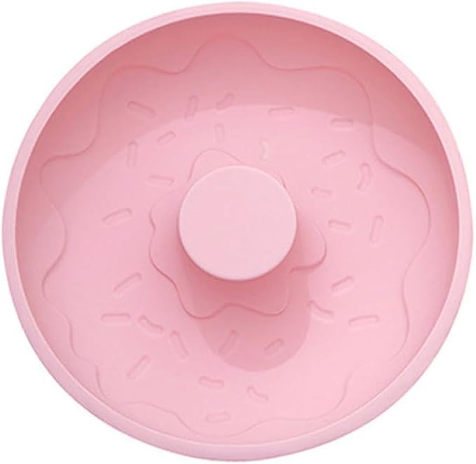 FRCOLOR Creative DIY Donut Mold Silicone Baking Tray Non-stick Pink Doughnut Pan for Cake Biscuit Baking Kitchen Supplies