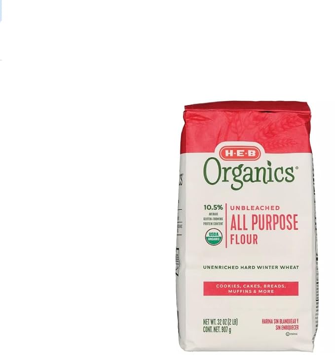 H-E-B Organics Unbleached Flour - 1 bag (2 lbs, All Purpose Flour)