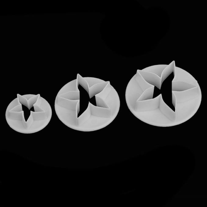 33 Piece Fondant Cake Cookie Plunger Cutter Sugarcraft Flower Leaf Butterfly Heart Shape Decorating Mold DIY Tools