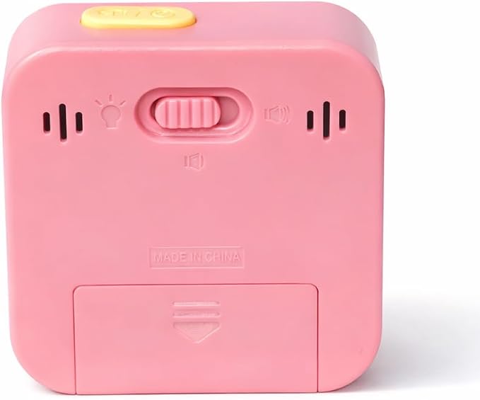 60 Minute Visual Timer for Kids - Premium Countdown Timer with Magnetic Back & Pause Function, Silent Operation for Classroom Teaching Home, Time Management Tool(Batteries Included) (Pink)