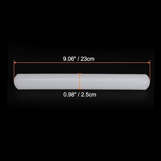 HARFINGTON Fondant Rolling Pin 9 Inch x 0.98 Inch PP Plastic Non-Stick Fondant Roller Dough Roller Kitchen Decorating Tools for Fondant Cookie Pastry Pizza Clay Dough