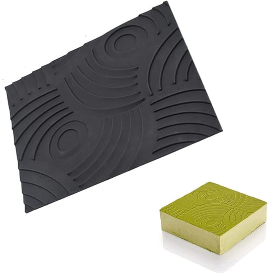 Annual Ring Pattern Silicone Baking Mats Cake Decorating Tools Veins Mat Fondant Moulds Mousse Cake Molds Dessert Bakeware