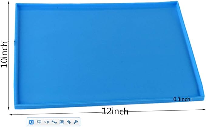 Silicone Cake Roll Maker,Silicone Baking Mat,Multipurpose Nonstick Pastry Mat, Swiss Roll Cake Mat Flexible Baking Tray Mold Baking-2pack(10''12'', Blue)