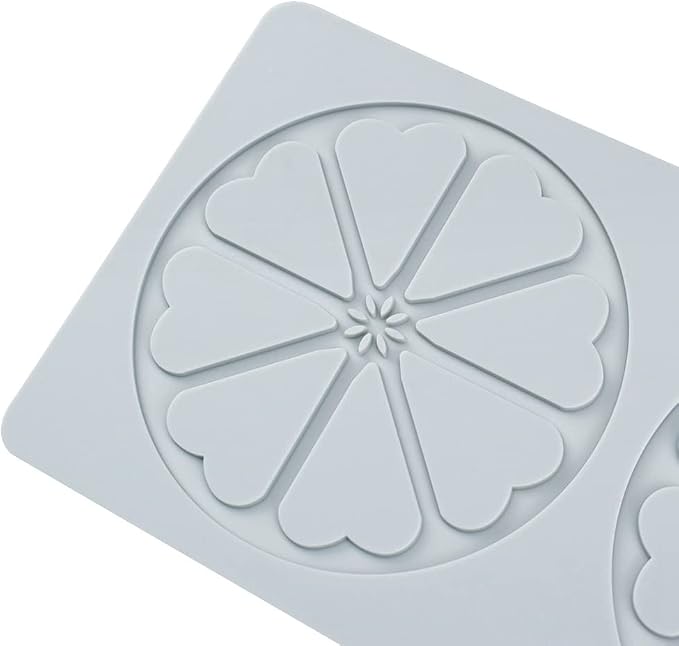 TUKE 3D Leaves Silicone Molds Flower Cake Fondant Mat Bee Leaf Pastry Moulds Rose Impression Chocolate Hollow Lace Mold (Sector_8.92x4.6x0.12inch_A)