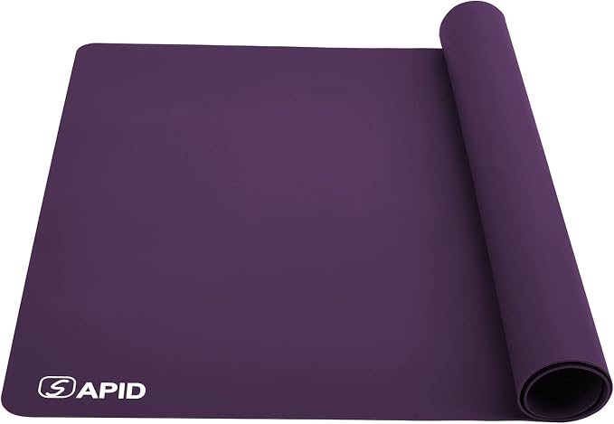 Sapid Extra Large Silicone Sheet for Crafts, Thick Silicone Jewelry Casting Mats, Nonstick Nonslip Silicon Mat for Epoxy Resin, Art Painting, Heat- Resistance Counter Mat (15.7"×23.6", Purple)
