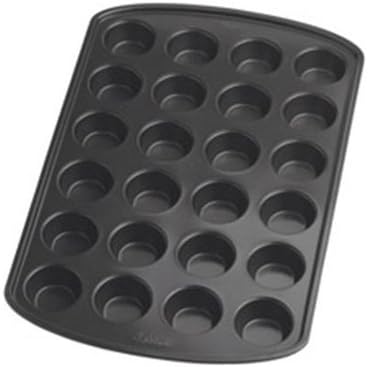Wilton Gold Premium Non-Stick Warp-Resistant Bakeware, Made without PFAs, Muffin Pan, 24-cup, 16x10x1 in, Packaging May Vary