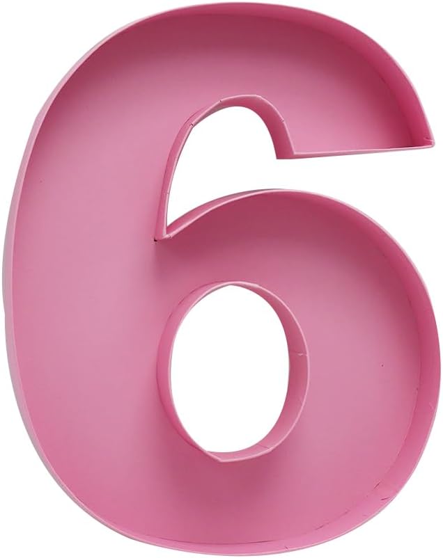 12inch Cardboard Number Fillable Food Tray Box for Charcuterie, Cupcake Arrangement,Birthday Anniversary (Pink 6&9)
