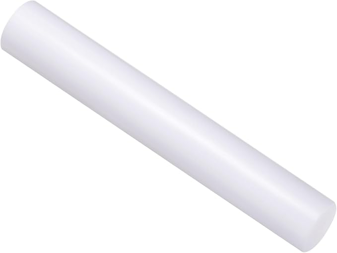 Acrylic Clay Roller, 6 Inch Length 1 Inch Dia., Acrylic Non-Stick Rolling Pin Roller White - (Applications: for Shaping Sculpting)