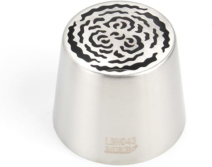 1 Piece Stainless Steel Extra Large Russian Flower Icing Tips,Pastry Frosting Piping Nozzles, Marshmallow Bouquet Icing Tips,Cake Decorating Piping Tips,Flower Frosting Nozzles for Decorating