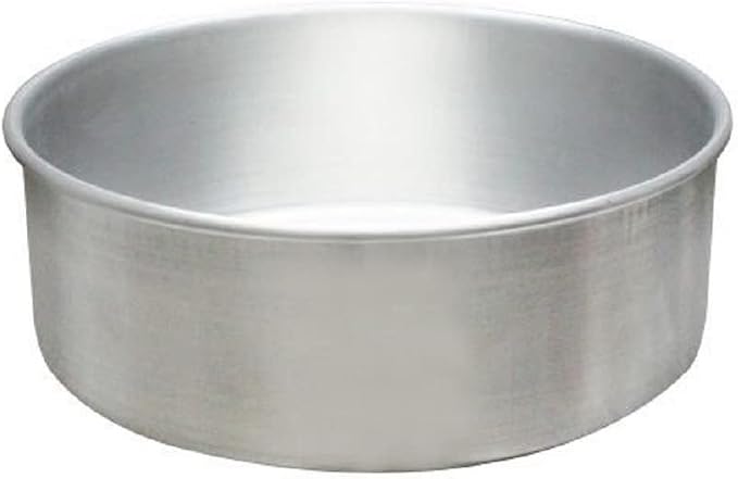 TrueCraftware- 8" X 3" Aluminum Round Layer Cake Baking Pan 1.0MM- Bakeware for Cake Pizza Layer Cake Pans Easy Releasing Cake Baking Round Pans Tin Cheesecake Mold for Home Kitchen Restaurants