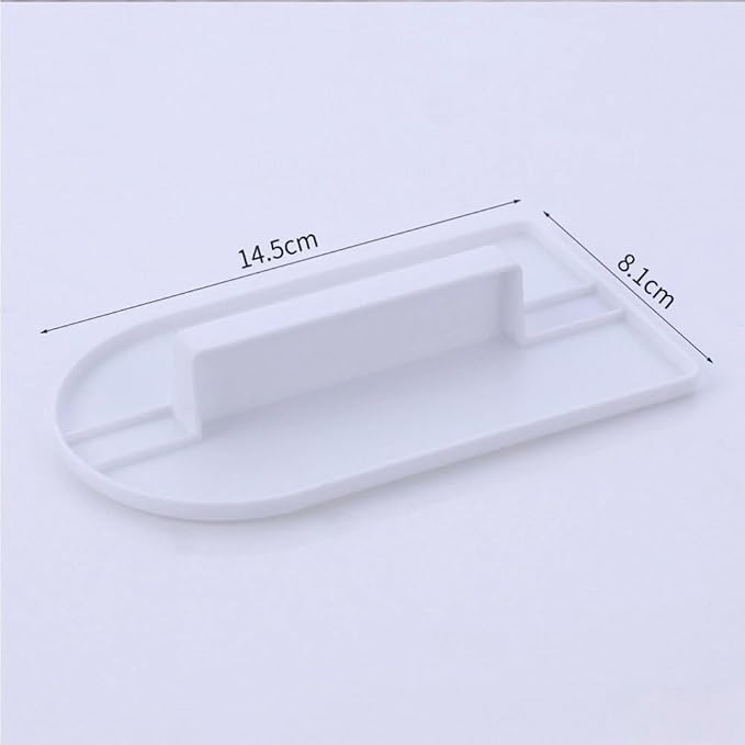 3Pcs White Cake Decoration Icing Smoother, Fondant Smoothing Tool, Plastic Fondant Icing Smoother Polisher, Icings Scraper Paddle Tool for Cake Decoration Tools 14.5x8cm