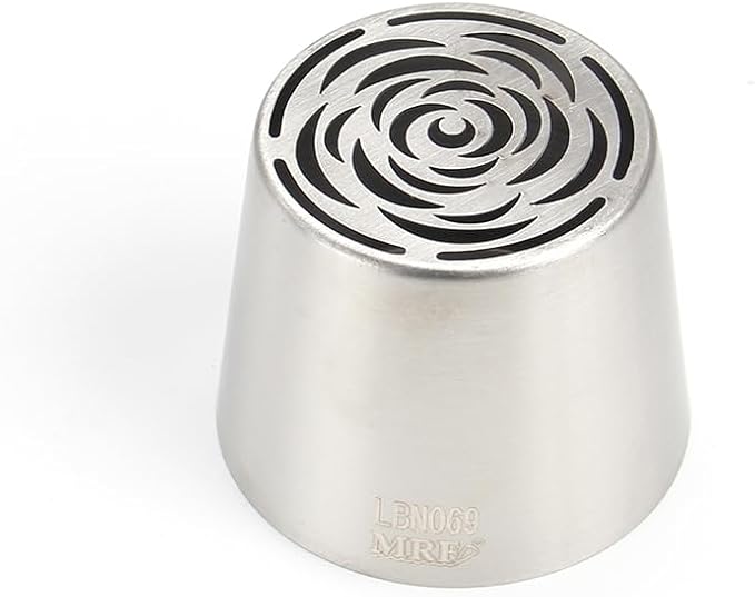 1 Piece Stainless Steel Extra Large Russian Flower Icing Tips,Pastry Frosting Piping Nozzles for Cake Marshmallow Bouquet,Cake Decorating Tips Baking Tools,Flower Frosting Nozzles for Decorating