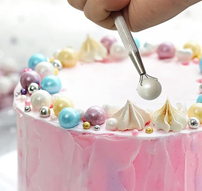 Sprinkle Pen, Pearl Grabber, Sugar Candy Bead Pick-up Tool, Dragee Holder with 4-Prong, Edible Candy Catcher with 4 Claw for Cake, Cupcake, Ice Cream Baking Decoration