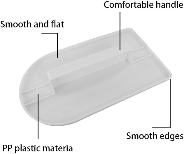 5 Pcs Fondant Smoothing, Plastic Cake Decorating Smoothing Polisher, Icing Paddle Finisher for Sugar Craft and Cake Decoration
