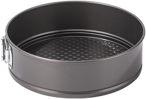 1 Pack 7" Round Shaped Springform Pan Non-Stick Leakproof Pan | carbon steel, even heat distribution, honeycomb bottom, effortless demolding, seamless structure, heat resistant,sturdy build