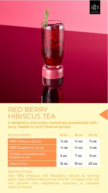 1883 MAISON ROUTIN FRANCE Raspberry Syrup - Ordering Only, 33.8 FZ