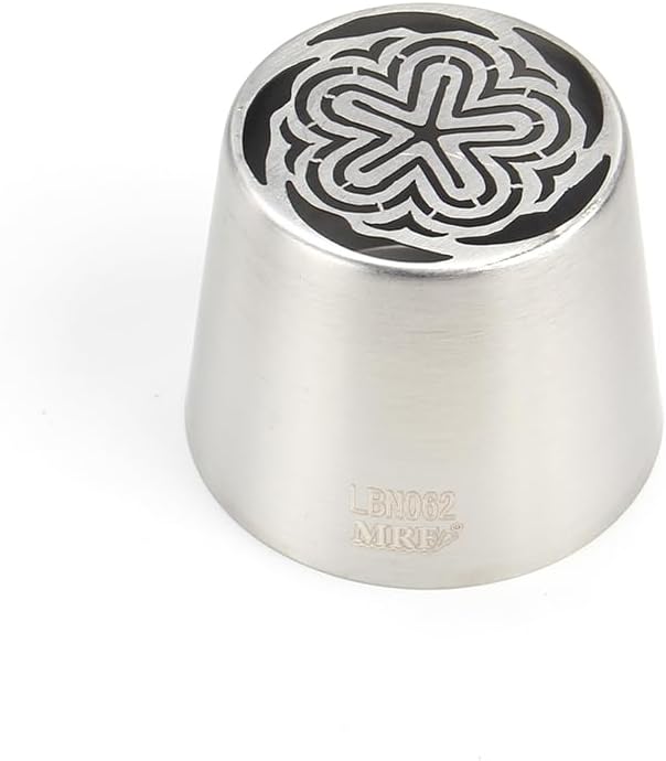 1 Piece Stainless Steel Extra Large Compact Flower Icing Tips,Pastry Frosting Russian Piping Nozzles for Marshmallow Bouquet,Cake Decorating Dessert Piping Tips,Flower Frosting Nozzles for Decorating