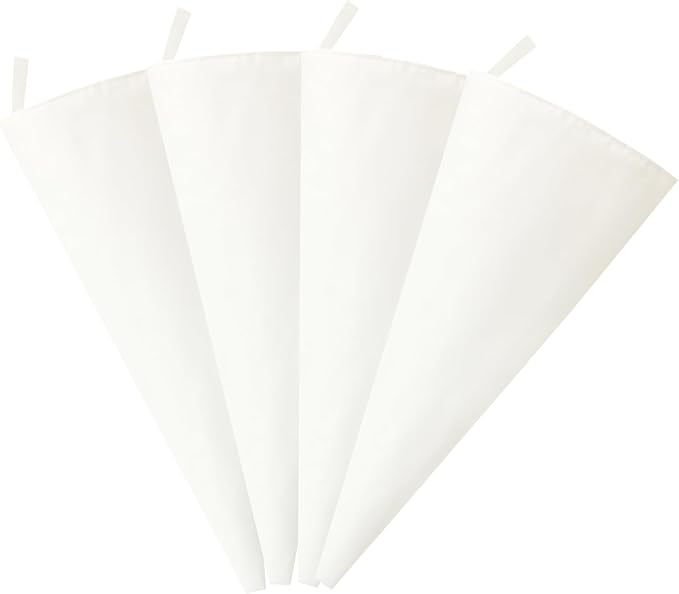 16-Inch Reusable Pastry Piping Bags 4-Pack for Cake Decorating Cotton Cloth