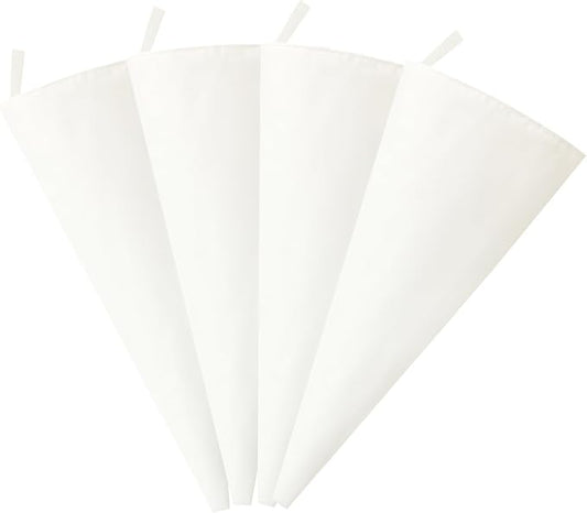 16-Inch Reusable Pastry Piping Bags 4-Pack for Cake Decorating Cotton Cloth