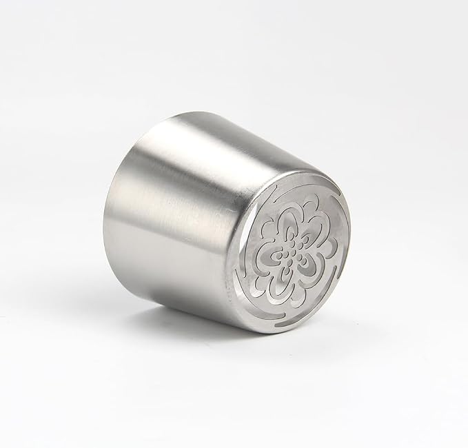 1 Piece Stainless Steel Extra Large Pretty Flower Icing Tip,Cake Decorating Piping Nozzle for Cupcakes Marshmallow Bouquet,Pastry Frosting Russian Piping Tip,Bakery Sugar Craft Tools