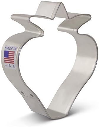 Ann Clark Strawberry Cookie Cutter, 3-1/2" Made in USA