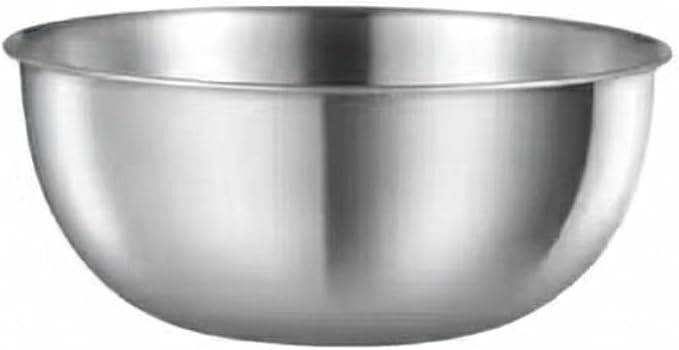 Home Cooks Stainless Steel Mixing Bowl Set with Nested Strainer for Efficient Washing and Food Prep
