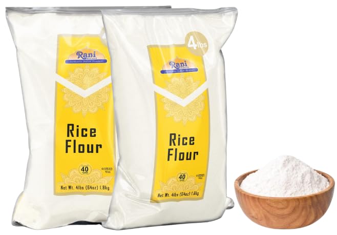 Rani Rice (White) Flour 64oz (4lbs) 1.81kg Bulk ~ All Natural | Gluten Friendly | Vegan | NON-GMO | Kosher | Indian Origin