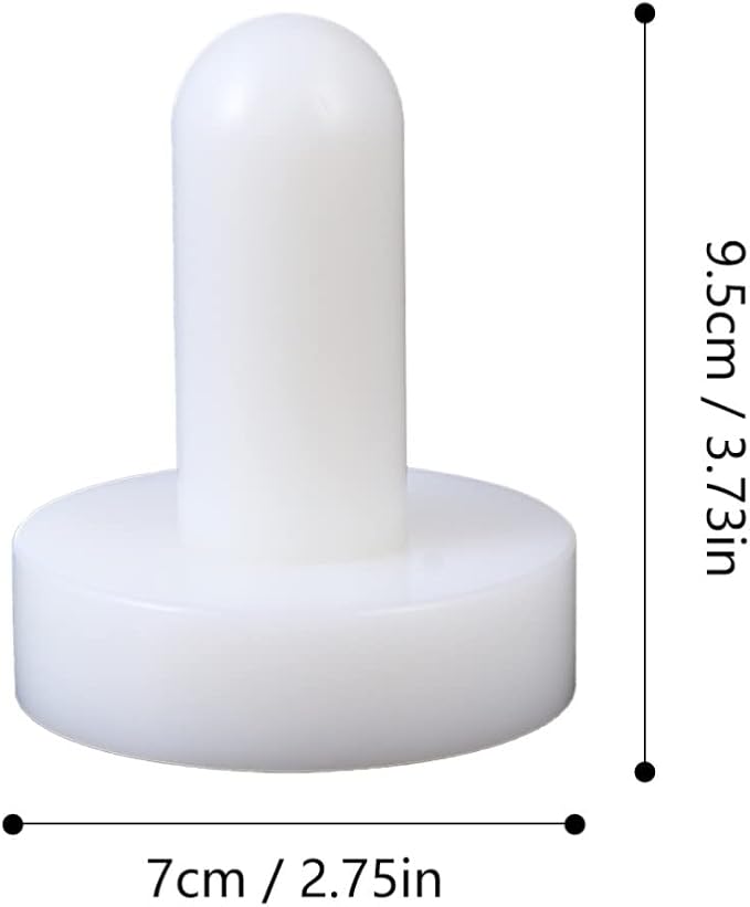UPKOCH Tart Tamper and Pastry Presser, 2.75" Non-Stick Dough Shell for Mini Pie Crusts & Cheesecake Molds, Plastic Tamper Tool for 3" Muffin Pans & Heart-Shaped Tins