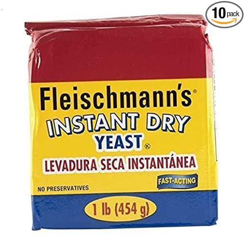 Fleischmann’s Instant Dry Yeast, 16 Ounce (Pack of 10)