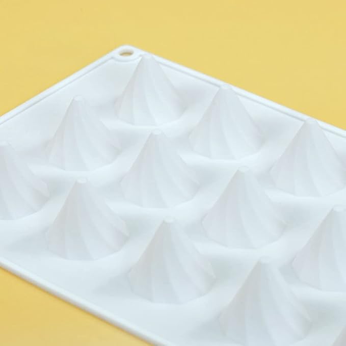 mostsom Silicone Molds Chocolate Molds Candy Cookie Chocolate Molds, Perfect Molds for Chocolate Covered, Cupcake, Candy, Pudding, Mini Soap Making (Peaks C)