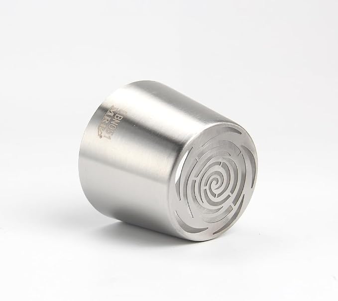 1 Piece Stainless Steel Extra Large Swirl Flower Icing Tips,Pastry Frosting Russian Piping Nozzles for Marshmallow Bouquet, Cake Decorating Piping Tips,Flower Frosting Nozzles for Decorating