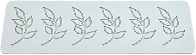 Fondant Silicone Moulds Tropical Leaves Silicone Imprint Mat Gum Paste Press Mold for Cake Chocolate Cupcake Decorating Cake Toppers Candy Cookies Resin Sugarcraft (D_7.72x2.72x0.12inch)