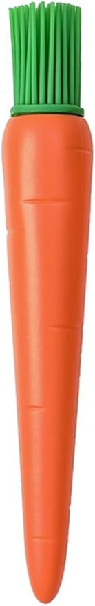 Orange Carrot Shape Silicone Baking Brush Cake Cream Brush Kitchen Cooking Heat Resistant Grill Oil for Meat Cake Barbecue Tool Sets Grilling and Barbecue Utensils