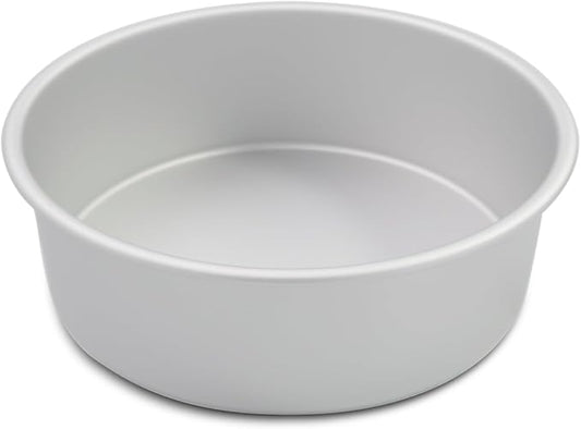 8×4 round Cake Pan,Aluminum cake tin baing pan for birthday cake party (8×4 round Cake Pan)
