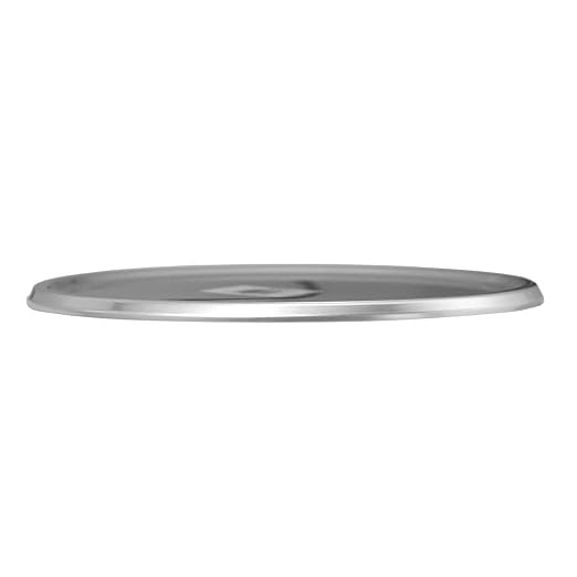 Chef Approved Aluminum Stable Dough Proofing Pan Lid | Professional Round Shape Retarding Stackable Bakeware Pot for Bakery Pastry Coffee Shop | Fits 96DPAN | Break Resistant, 9.2"W x 9.2"D x .13"H