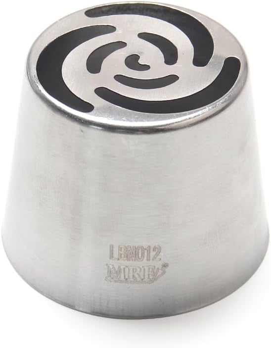1 Piece Stainless Steel XXL Russian 3 Petals Rose Flower Icing Tips,Marshmallow Craft Piping Nozzles,Pastry Frosting Russian Piping Tips,Flower Frosting Nozzles for Decorating