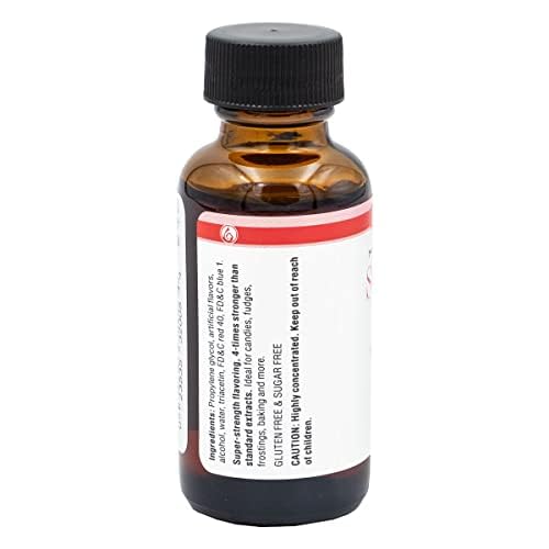 LorAnn Oils Super Strength Flavoring - Used For Candy Making, Flavoring Extracts, Baking, Hard Candy, and Flavor Oils - Bold, Natural Flavors 4X Stronger Than Extracts - Strawberry, 1 fl oz