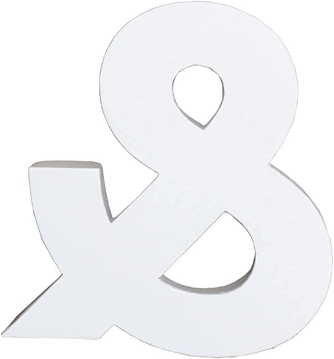 WENPACK 12.5" Cardboard Letter Shaped Mache Decorative Strawberries Fillable Sweets Candy Box with Clear Lid (White, &)