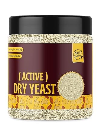 JB Active Dry Yeast Powder 300 gm Best Used for Baking, Bread, Cake, Pizza Making and Dough Chemical-Free Dry Yeast Baking Essential [Jar Pack]