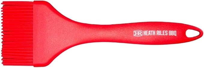 Heath Riles BBQ Silicone Basting Brush - Heat Resistant Grill Brush for Sauce & Marinade - Durable Bristles, Non Slip Handle, Dishwasher Safe Cooking Tool