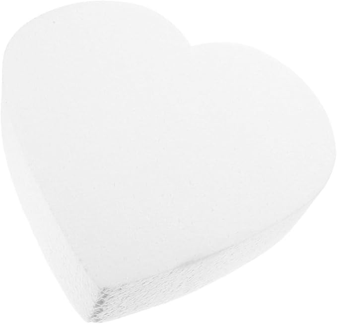 STOBAZA Heart Shaped Cake Model for Decorating and Wedding Displays Reusable Faux Cake Dummy for Baking Practice and Crafting Smooth for Easy Use